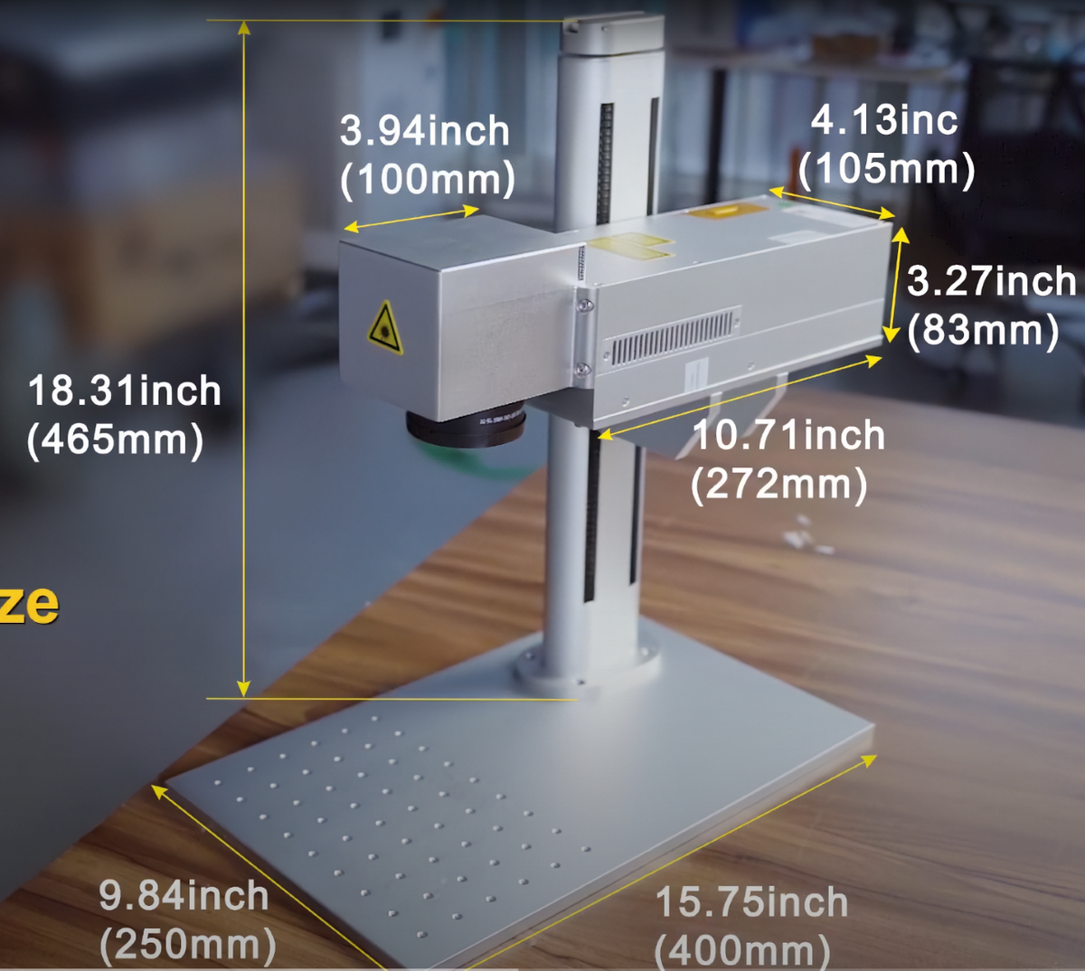 Marcatore Laser Fibra Compatto 20W Mopa